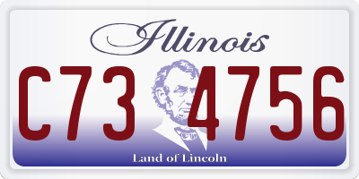 IL license plate C734756