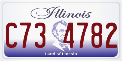 IL license plate C734782