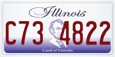 IL license plate C734822