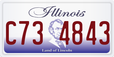 IL license plate C734843