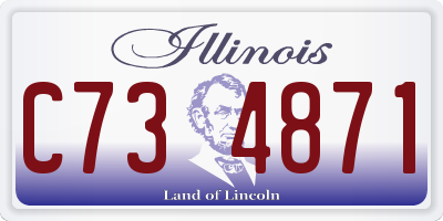 IL license plate C734871