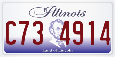 IL license plate C734914