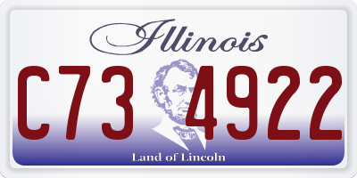 IL license plate C734922