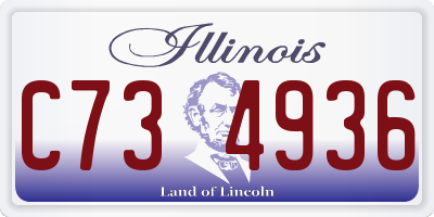 IL license plate C734936