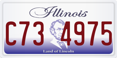 IL license plate C734975