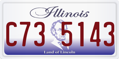 IL license plate C735143