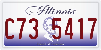 IL license plate C735417
