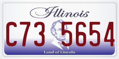 IL license plate C735654