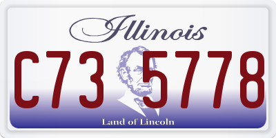 IL license plate C735778