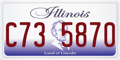 IL license plate C735870