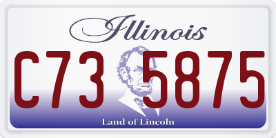 IL license plate C735875