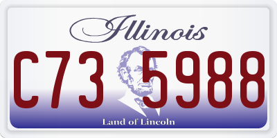 IL license plate C735988