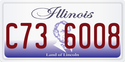 IL license plate C736008