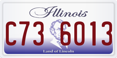 IL license plate C736013