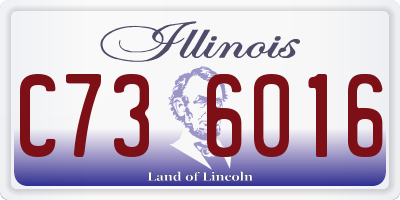 IL license plate C736016