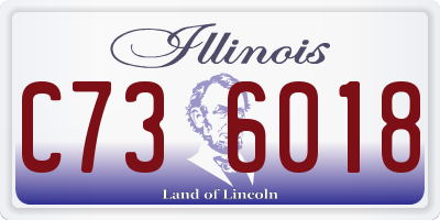 IL license plate C736018
