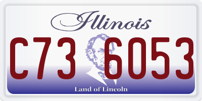 IL license plate C736053