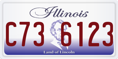 IL license plate C736123