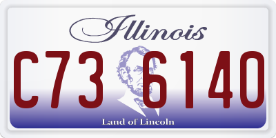 IL license plate C736140