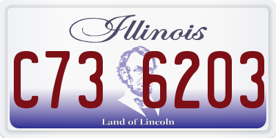 IL license plate C736203