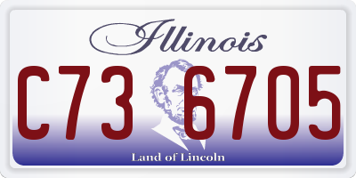 IL license plate C736705