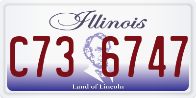 IL license plate C736747