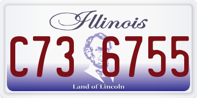 IL license plate C736755