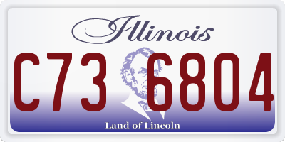 IL license plate C736804