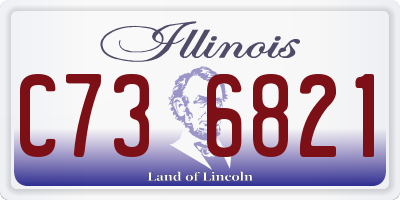 IL license plate C736821