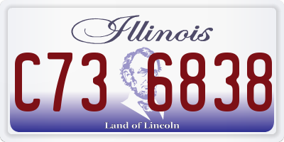 IL license plate C736838