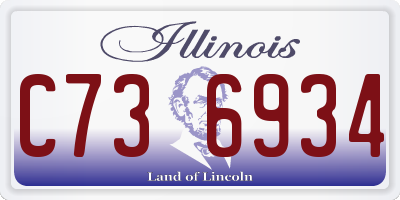 IL license plate C736934