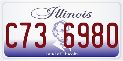 IL license plate C736980