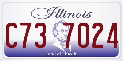 IL license plate C737024