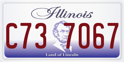 IL license plate C737067