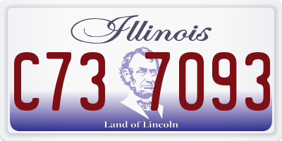 IL license plate C737093