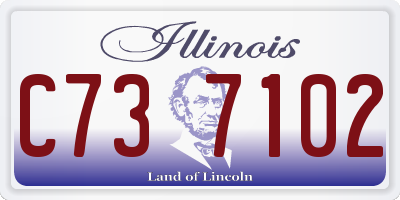 IL license plate C737102