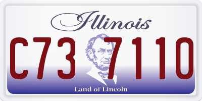 IL license plate C737110