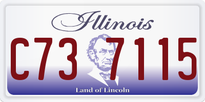 IL license plate C737115