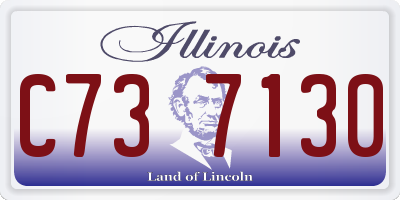 IL license plate C737130