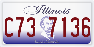 IL license plate C737136