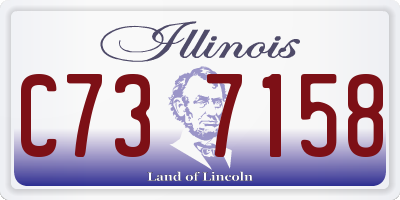 IL license plate C737158