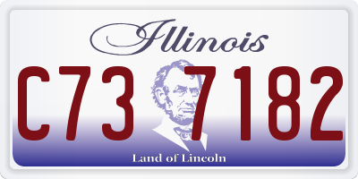 IL license plate C737182