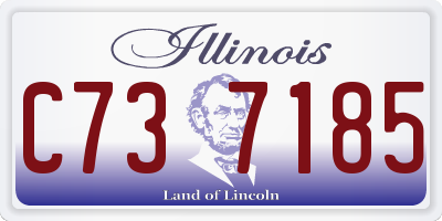 IL license plate C737185
