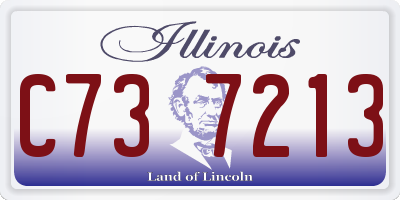 IL license plate C737213