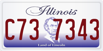 IL license plate C737343