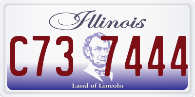 IL license plate C737444