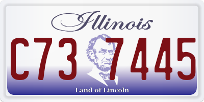 IL license plate C737445