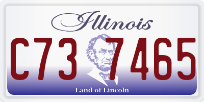 IL license plate C737465