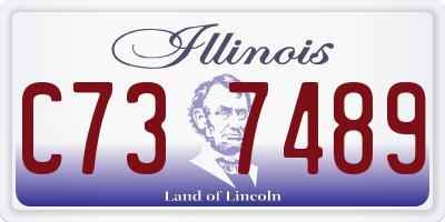IL license plate C737489