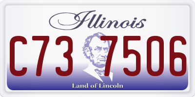 IL license plate C737506